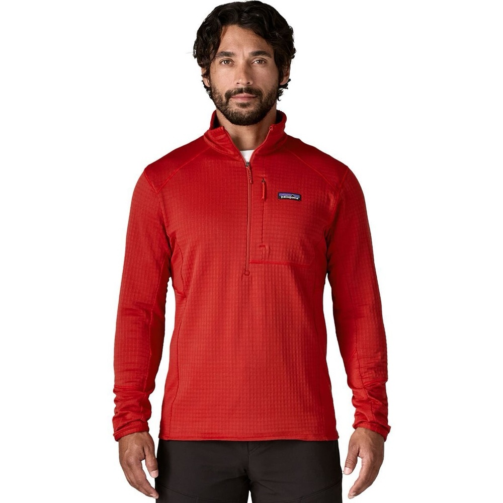 PATAGONIA R1 Zip-Up Midlayer Fleece in red